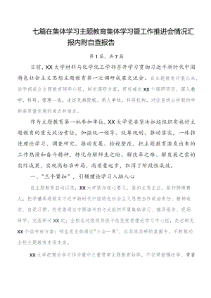 7篇2023年党内集中教育工作开展情况汇报.docx