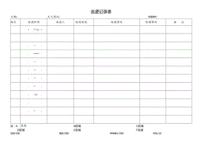 物业巡逻登记表.docx