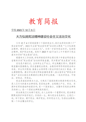 开展宪法宣传周活动简报.docx