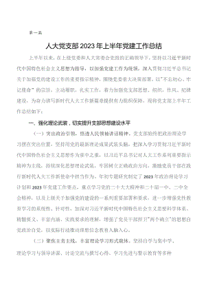 党建引领主责主业工作落实情况自查报告附下步工作计划数篇.docx