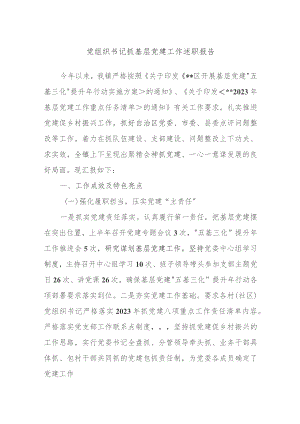 党组织书记抓基层党建工作述职报告.docx