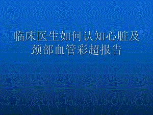 彩超报告幻灯片.ppt