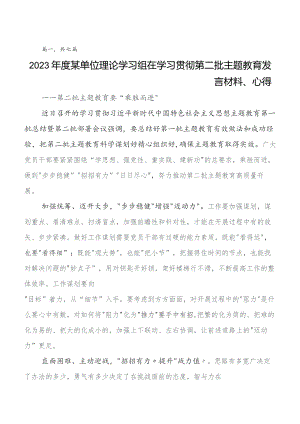 围绕2023年第二阶段学习教育专题学习研讨交流材料及心得体会.docx