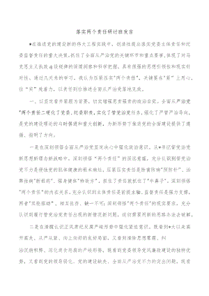 落实两个责任研讨班发言.docx