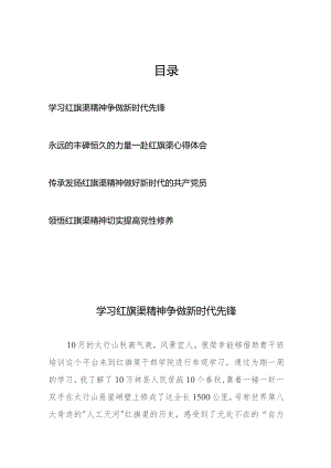 青干班红旗渠干部学院学习调研心得体会4篇.docx