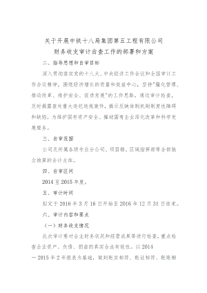 五公司自查工作部署和方案定稿(项目内容）.docx
