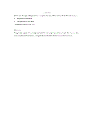 CFA一级百题进阶：经济学.docx