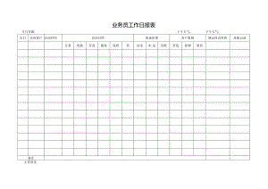 业务员工作日报表.docx