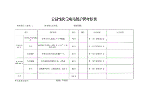 公益性岗位电站管护员考核表.docx