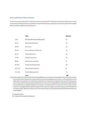CFA一级历年模拟考试(2015-2019)：2017_level_I_mock_exam_afternoon_answers_removed.docx