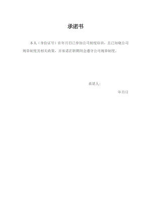 承诺书（标准样本）.docx
