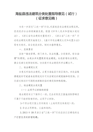 海盐县违法建筑分类处置指导意见（试行）（征求意见稿）.docx