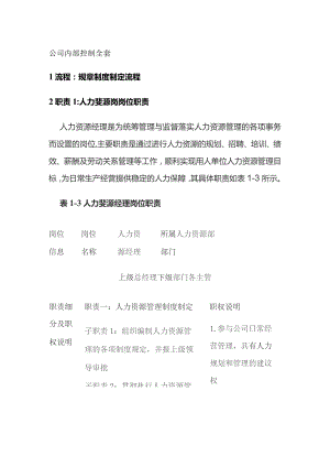 公司内部控制全套.docx