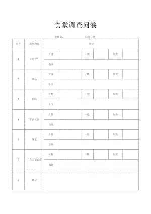 食堂调查问卷模板.docx