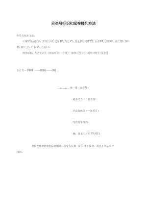 分类号标识和案卷排列方法.docx