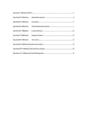 CFA一级历年模拟考试(2015-2019)：2016_CFA_Level_1_Mock_Exam_afternoon_questions_removed.docx
