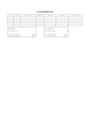 招聘费用报表.docx