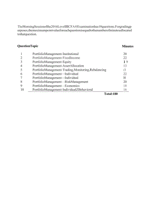 CFA三级十年真题 (2008-2017)：level_III_essay_questions_2016.docx