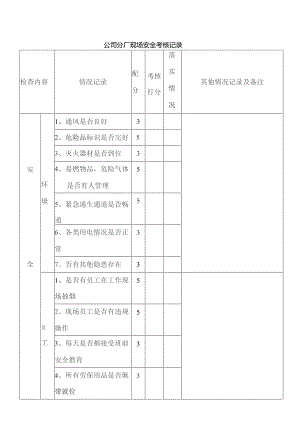 集团现场安全考核台帐.docx