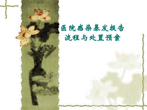 医院感染暴发报告流程与处置预案.ppt