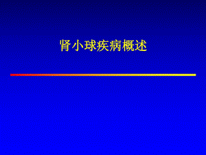 肾小球疾病概述(PPT73).ppt