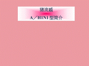 猪流感简介.ppt