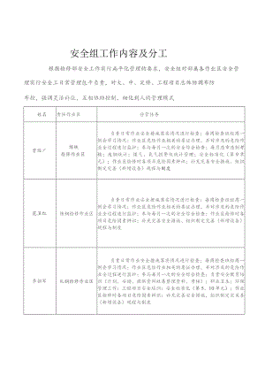 安全组职工作内容及分工.docx