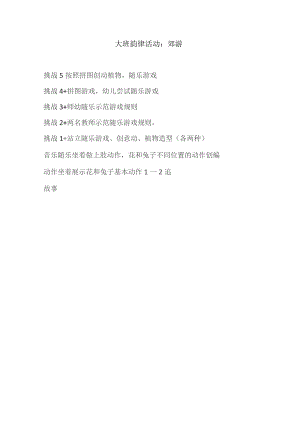 幼儿园优质公开课：大班亲子韵律《郊游》教案.docx