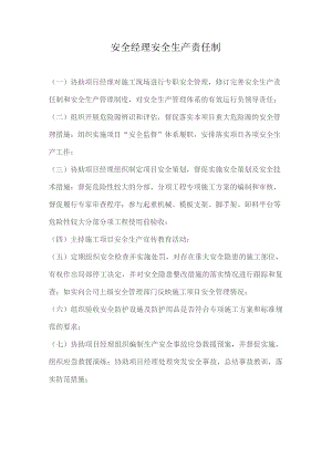 安全经理安全生产责任制.docx