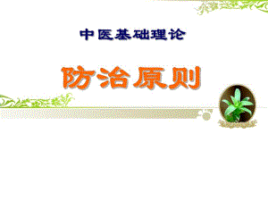 中医基础理论14防治原则.ppt