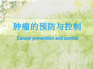 肿瘤的预防与控制.ppt.ppt