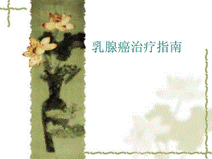 乳腺癌治疗指南.ppt
