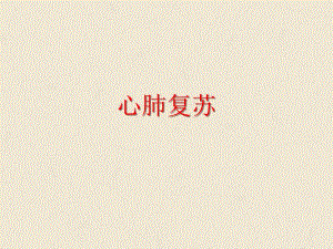 心肺复苏(CPR)高级复苏1.ppt
