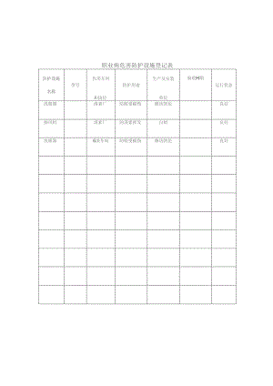 职业病危害防护设施登记表.docx