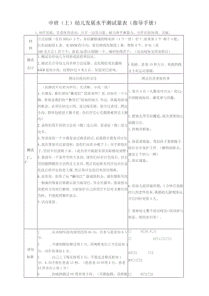 中班上幼儿发展水平测试量表指导手册.docx