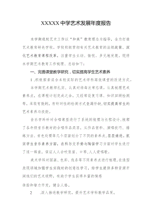 中学艺术发展年度报告.docx