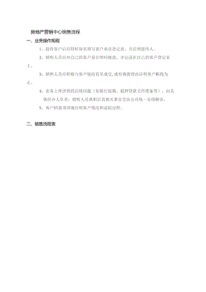 房地产营销中心销售流程.docx