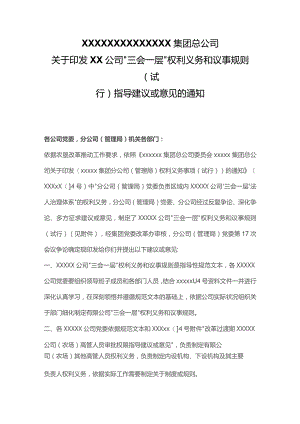 公司“三会一层”权责和议事规则（完整格式模板）.docx