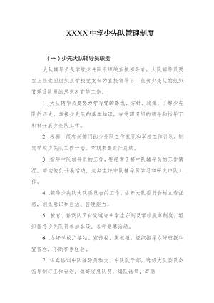 中学少先队管理制度.docx