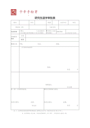 研究生退学审批表.docx
