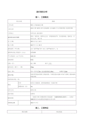 多层厂房造价指标分析-上海建设工程造价信息.docx
