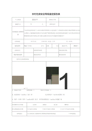农村住房安全等级鉴定报告表.docx