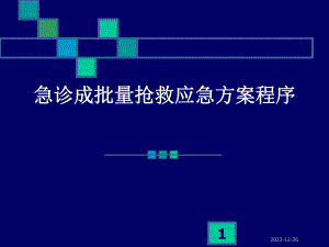 急诊成批量抢救应急方案程序.ppt
