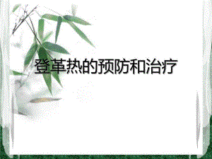 登革热的预防和治疗.ppt