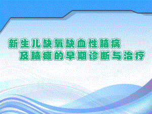 新生儿缺氧缺血性脑病ppt演示文稿.ppt