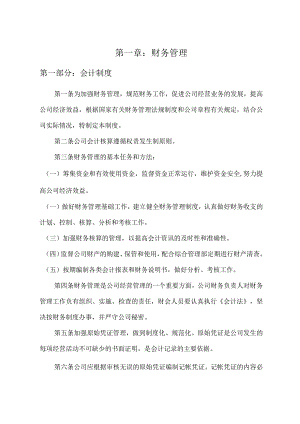 XX公司内控管理制度.docx