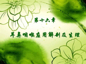 第十六章耳鼻咽喉应用解剖生理.ppt