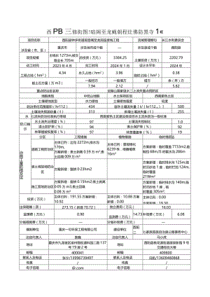酉阳县钟多街道观音阁至龙洞连接线工程水土保持方案特性表.docx