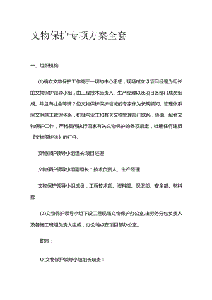 文物保护专项方案全套.docx