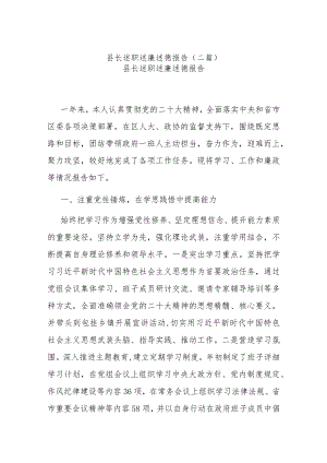 县长述职述廉述德报告(二篇).docx